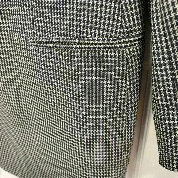 GIORGIO ARMANI Men's Pure Virgin Wool Plaid Sport Blazer Gray Size 44L - Picture 4 of 13